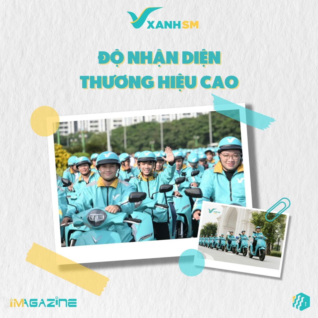 Độ nhận diện thương hiệu cao.